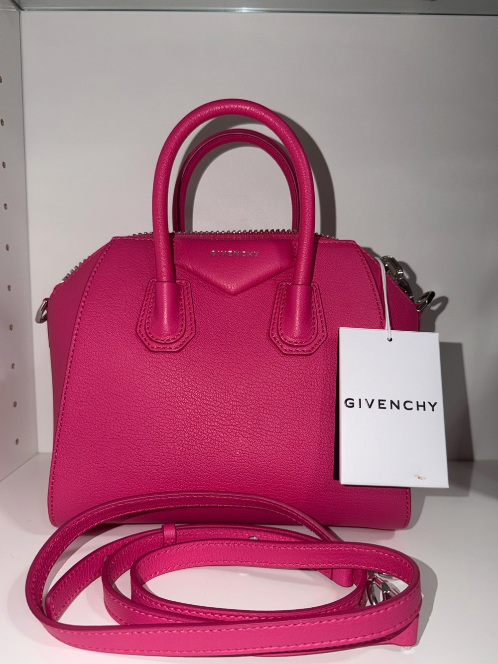 Givenchy Antigona Mini Bag โ Neon Pink | New With Tags ๐ Asking Price: $1,750OBO - Picture 1 of 3
